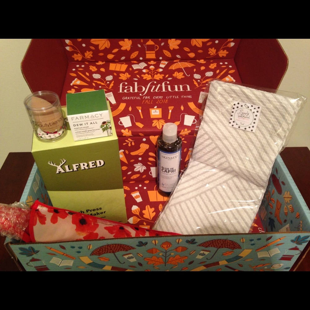 Fall 2018 Fab Fit Fun Items